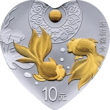 2018吉祥文化珠联璧合银单枚