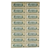 10美元16连体整版钞