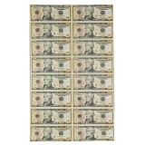 10美元16连体整版钞