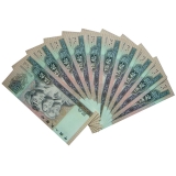 第四套90版50元十连号