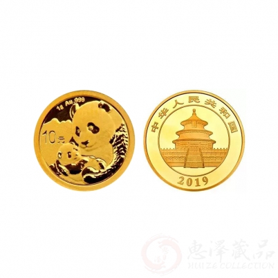 2019年1克熊猫普制金币