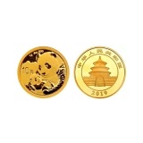2019年1克熊猫普制金币