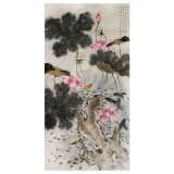 郭慧庆《小写意花鸟六》