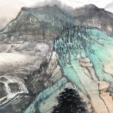 程振国《清音图》四尺斗方