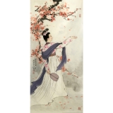 赵永夫《落花》四尺竖幅