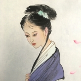 赵永夫《花谢花飞花满天》四尺竖幅