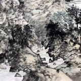 张延东《清谷云居》四尺横幅