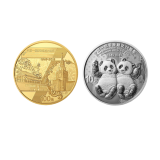 中俄建交70周年金银币