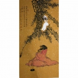 员薛大庸《禅诗松鼠7》