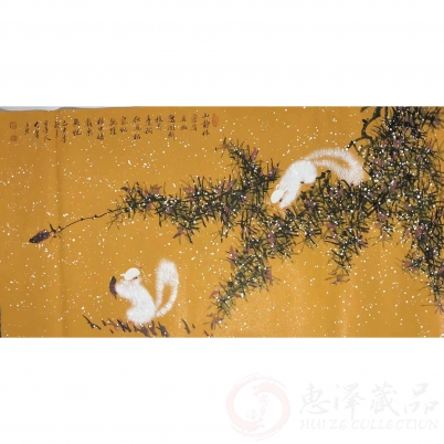 薛大庸《松鼠15》100*50cm