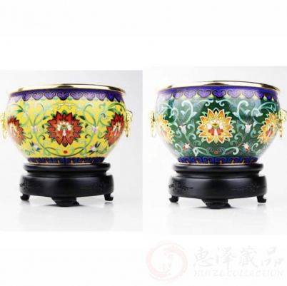 故宫文创 米振雄《太和双尊·景泰蓝聚宝盆》