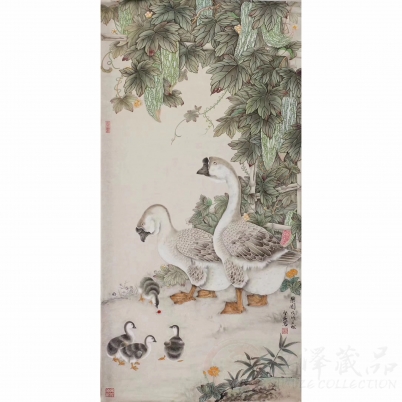 画家张坚盛《乐园》