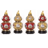 戴嘉林·丁明鸿·时来运转财运尊景泰蓝