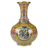 张同禄四季平安景泰蓝