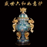张同禄景泰蓝国宝六绝之盛世六和如意炉