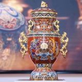 张同禄景泰蓝盛世荣耀珐琅尊