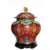 戴嘉林财富满贯大祝福景泰蓝