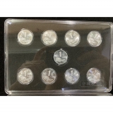 中国流通硬币老三花牡丹1元、梅花5角、菊花1角大全-卷拆品