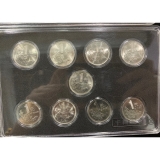 中国流通硬币老三花牡丹1元、梅花5角、菊花1角大全-卷拆品