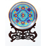 刘永森景泰蓝《万寿无疆盘》