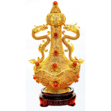 花丝镶嵌·龙腾青莲