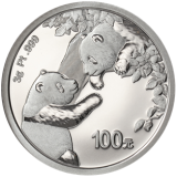 2023版熊猫贵金属纪念币3克圆形铂质纪念币